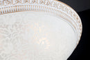 Plafoniera Ceiling & Wall in Metallo Pascal Bianco con Oro