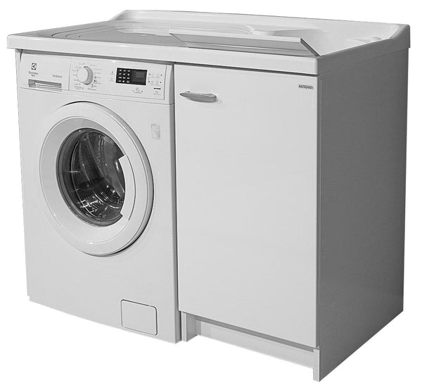 Waschbecken- und Waschmaschinenabdeckung 109x60x89cm Thermoplastplatte Montegrappa Marella Weiß Rechts sconto