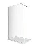 Parete Doccia Walk-In in Cristallo 8mm Trasparente H200cm Varie Misure
