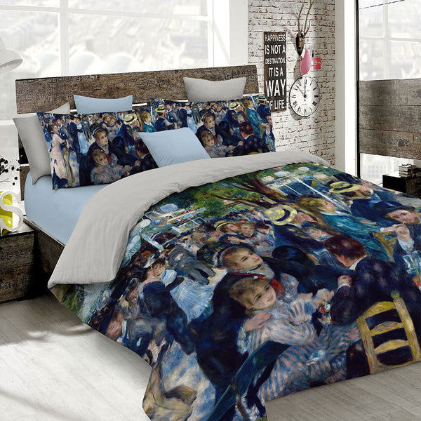 sconto Bettbezug mit Aufdruck auf der Doppeltasche und den Kissenbezügen