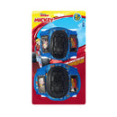 Kit Protezioni Bambino Gomitiere e Ginocchiere Plastica Rigida con Licenza Disney Mickey Mouse 