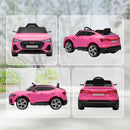 Macchina Elettrica per Bambini 12V con Telecomando Luci e Musica Rosa      