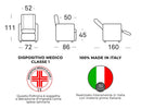 Poltrona Alzapersona Elettrica 2 Motori 72x111x86 cm Martina in Microfibra Dispositivo Medico 1 Beige