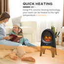 Termoventilatore 2000W 33,7x25,5x60,4 cm 3 Temperature Regolabili Nero