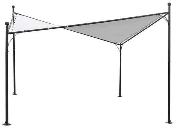 Faltpavillon Stahl 4x4m Kraus Otto Weiß Polyestergewebe prezzo