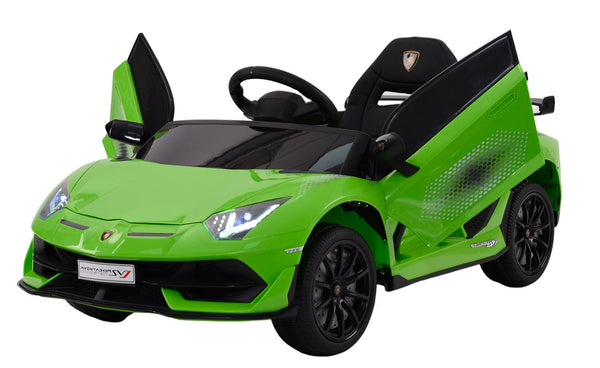 Macchina Elettrica per Bambini 12V con Licenza Lamborghini Aventador SVJ Small Verde online