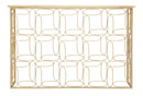 Console Bubbles 120x40x81 cm in Ferro e Specchio Oro e Argento