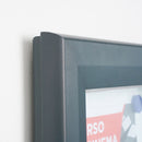 Bacheca da Esterno con Apertura a Ribalta 146,5x106,7x4,7 cm in Alluminio con Led Grigio Antracite