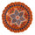 Piatto Decorativo Ø25xh3 cm in Ceramica Arancione