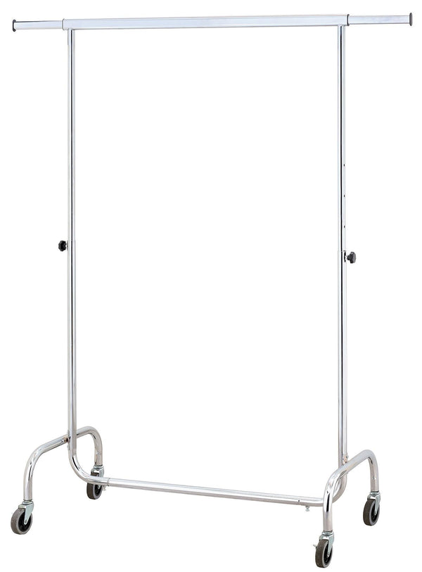 prezzo Ausziehbarer Kleiderständer aus Metall mit verchromten Tosini-Rädern
