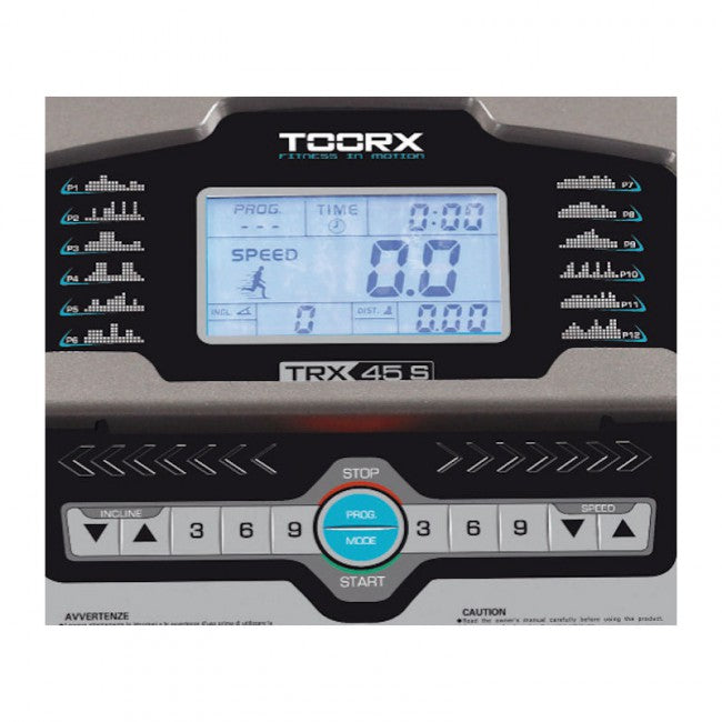 Tapis Roulant Motorizzato 3,0Hp 16Km/h Toorx TRX-45 S Hrc