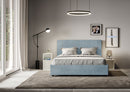 Letto Matrimoniale Francese Mika Azzurro Varie Misure