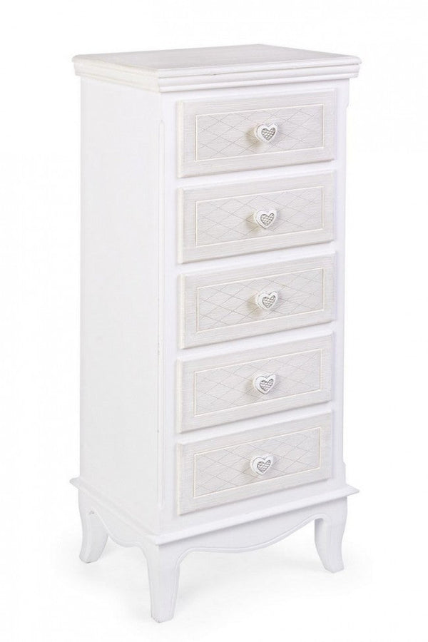 prezzo Kommode mit 5 Schubladen Charlene in Holz