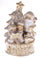 Spieluhr Weihnachtsmann H19,5cm Beige