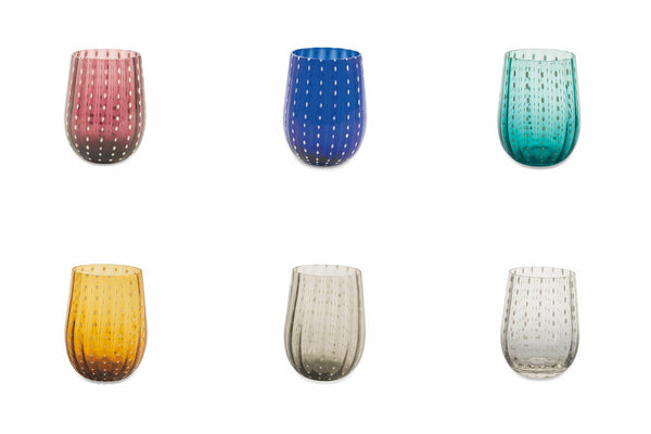 sconto Set mit 6 Wassergläsern aus Glas 240 ml Villa d'Este Home Tivoli Shiraz