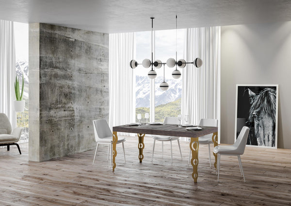 acquista Tavolo Allungabile 130-390x90x77 cm Karamay Noce
