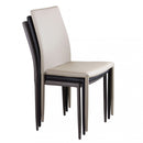 Sedia Cammie 41x50x91 h cm in Similpelle Tortora