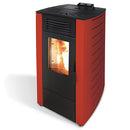 Stufa a Pellet Ad Aria 7.0Kw 160M3 King 8 Bordeaux