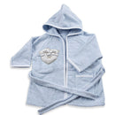 Accappatoio per Neonati 0-6 Mesi 50x30x2 cm in Spugna di Cotone Lovely Azzurro