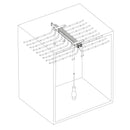 Porta Pantaloni Doppio Estraibile per Armadio 18 Posti in Acciaio Emuca Cromato