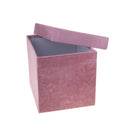 Set 2 Scatole Quadrate in Velluto H 265 cm