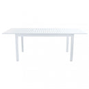 Tavolo Cuba Allungabile 150/210x90x75 h cm in Alluminio Bianco