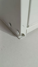 Coprilavatrice da Esterno in PVC 95x60x94 cm 2 Ante con Ripiani Laterali Laundry Bianco Seconda Scelta