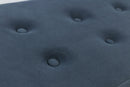 Baule Cassapanca Pouf Contenitore in Velluto Soriani Blu