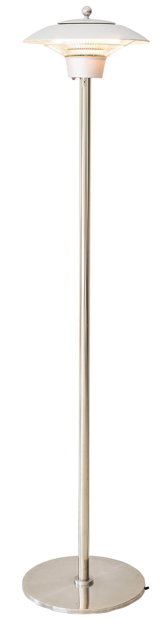 Ø42,5 cm Elektrischer Infrarot-Standheizstrahler 1500W für den Außenbereich Silber sconto