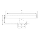 Mobile da Bagno sospeso Bali 02A Twist Platino TFT