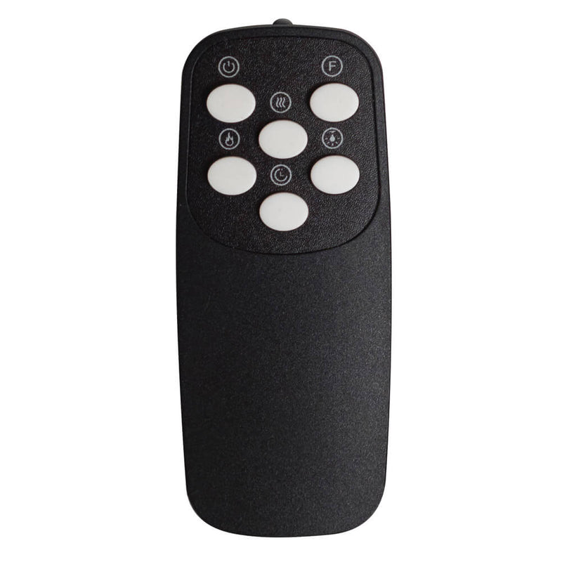 Camino Elettrico da Incasso Effetto Fiamma 101,6x14x54,6 cm 750W/1500W Nero 