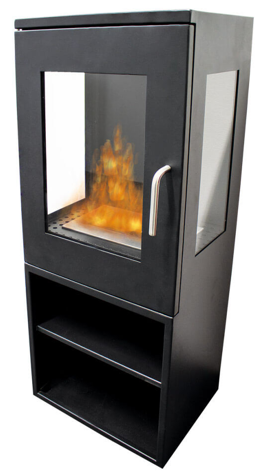 Stufa a Bioetanolo da Interno 2.5kW Karlsen Ruby Sappada Nero