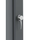 Doccia Solare da Giardino 40L Miscelatore e Lavapiedi Sined Sole XXL Grigia