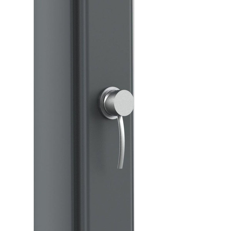 Doccia Solare da Giardino 40L Miscelatore e Lavapiedi Sined Sole XXL Grigia