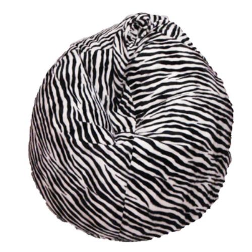 prezzo Hocker Sitzsack im Polyester-Pelz-Design Zebra Avalli