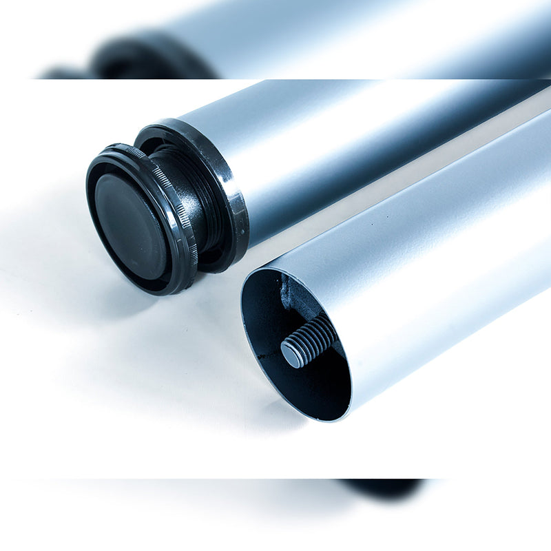 Gambe per Tavola Ø60 mm di Acciaio Verniciato Alluminio Acciaio Emuca