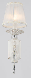 Lampada da parete Elegant in Metallo Grace Bianco con Oro
