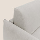 Divano Letto 3 Posti 195x95x96 cm in Tessuto Panna