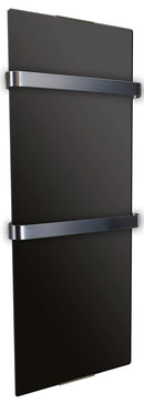 Scaldasalviette da Bagno in Vetro Temperato 120x46cm 1200W CheminArte Nero
