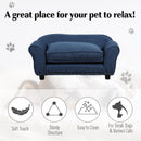 Cuccia Divanetto per Cani Piccola Taglia 74x41x32,5 cm  Blu Scuro