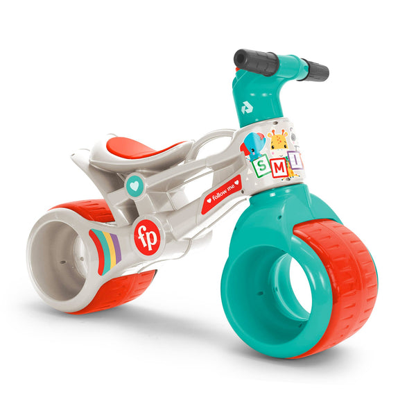 Moto Cavalcabile Primi Passi 67x67x49 cm Fisher-Price Bianco e Verde prezzo