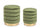 Set mit 2 Darina Olive Container Poufs aus Holz