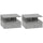 Set 2 Comodini Sospesi per Camera da Letto 35x32x22,5 cm con Cassetto in Legno Grigio