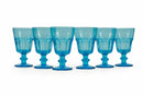 Set 6 Calici Ø8,5x14 cm in Vetro Villa d'Este Home Tivoli Floyd Blu