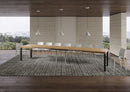 Tavolo Allungabile 120/380x90 cm Everyday Quercia Natura Gambe Antracite      