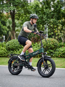 Fat Bike Elettrica Skyjet TRV III Pro W Bici Elettrica Pedalata Assistita Pieghevole Autonomia 80 km Verde Opaco  