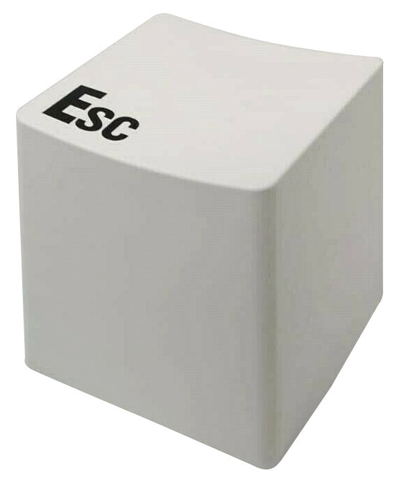 online Hocker Fußstütze 34x34x38 cm mit weißer Esc-Schrift