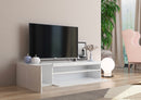 Mobile TV 2 Ante 154,9x40x36,5 cm Daiquiri Bianco Lucido