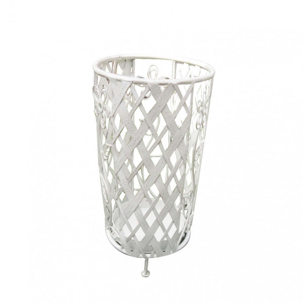 Brigitte Schirmständer Ø25x46 h cm in White Steel prezzo