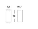 Applique da Esterno a LED 6W+6W 3000K Sovil Marrone